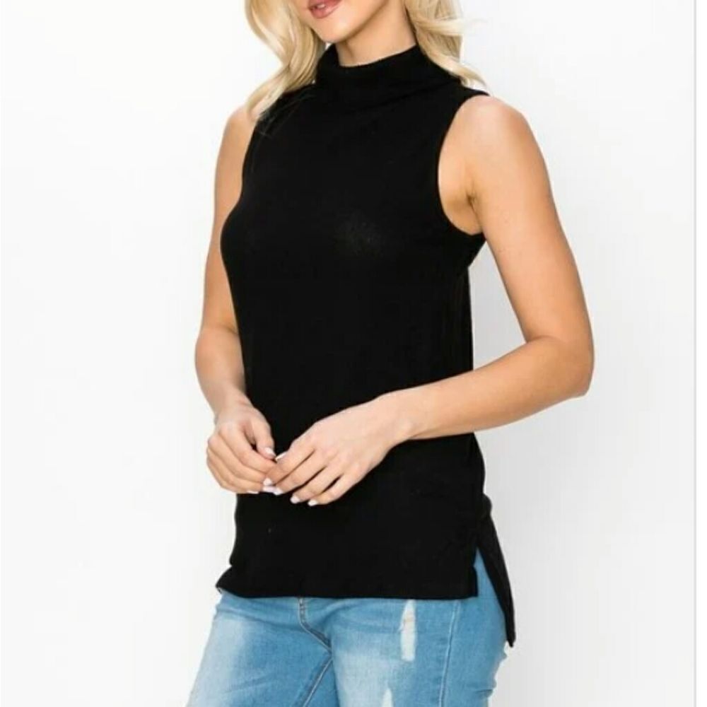 HEART & HIPS SLVLS BRUSHED HACCI TURTLENEC…